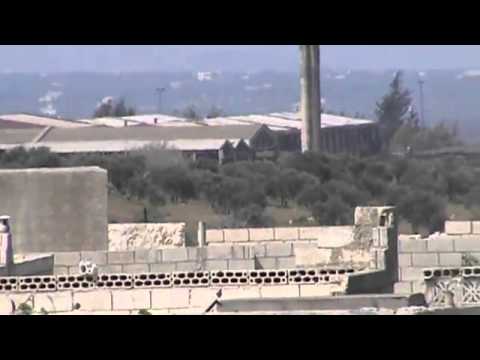 استطلاع مقرات النظام في معمل القرميد من قبل ألوية صقور الشام في محافظة إدلب