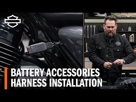 Harley-Davidson Battery Accessories - Harness Installation