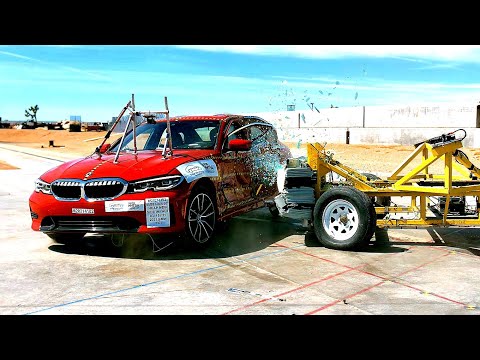 BMW 3 Series (2021) ALL Crash Tests [Front, Side, Side-Pole]