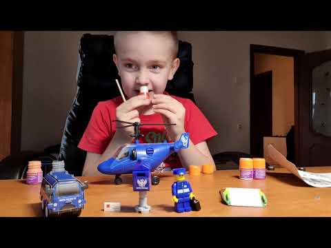 Сборка конструктора Почта России🐦и покраска вертолёта😂