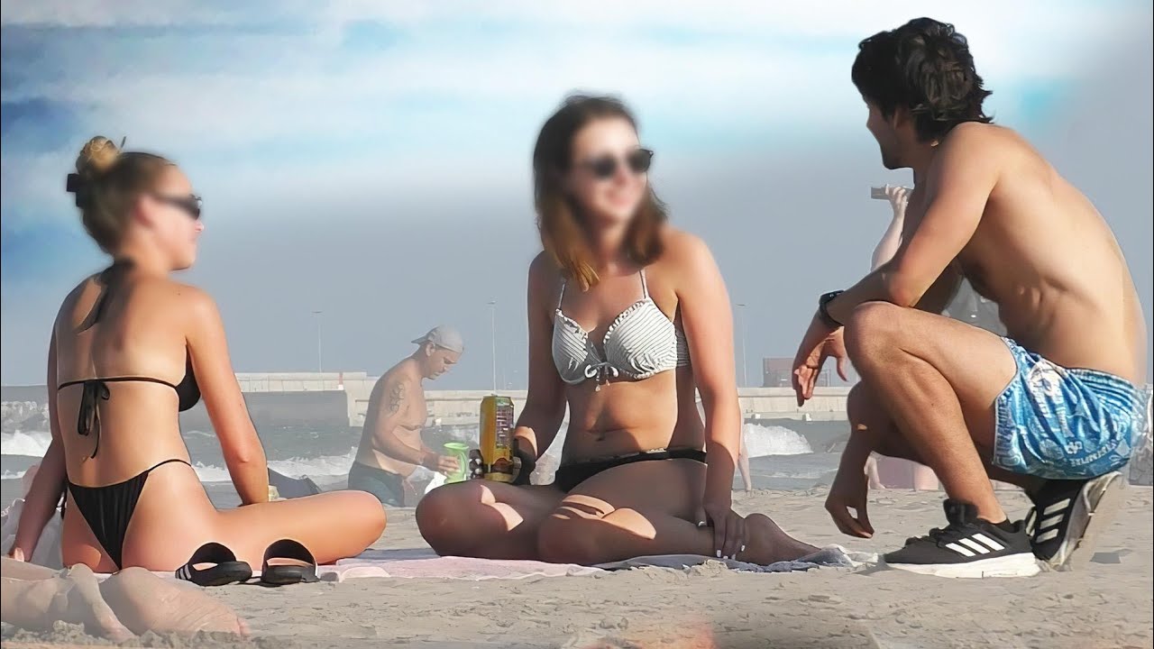 Je drague des filles à la plage