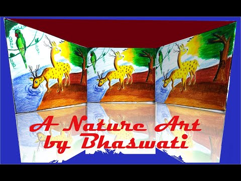 Very Easy Art For Kids | Nature Art | Easy Drawing Ideas | by BHASWATI BISHOI