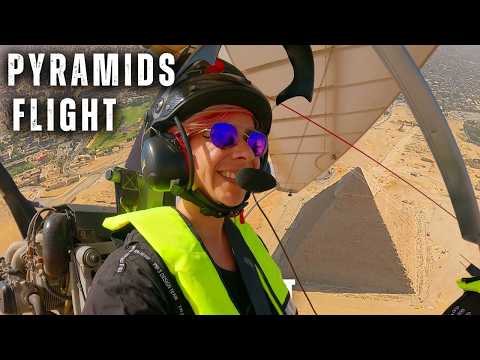 Fly Over the Pyramids of Giza! Best Things to Do in Egypt | Egypt Vlog 372 | الطيران فوق الاهرامات