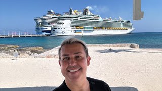 Ao vivo De Coco Cay a ilha privada da Royal Caribbean nas Bahamas!