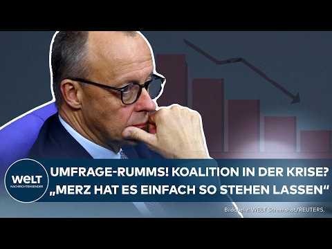 BERLIN: Merz' Regierung rauscht nach Stadtbild-Debatte in Umfrage ab! "Er hat es so stehen lassen"