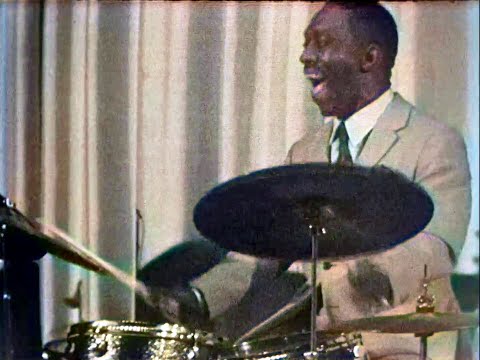 Art Blakey and The New Jazzmen, at the Paris Jazz Festival, november 3rd, 1965 (colorized)