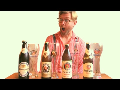Vergleich von 4 beliebten deutschen Weizenbieren (Hefeweizen)