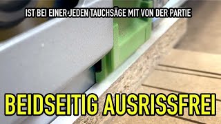 Beidseitig AUSRISSFREI - Der extra grüne Splitterschutz für Festool Tauchsägen - Mikes Toolshop