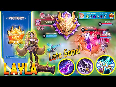 Layla the best mm in mobile legend - Layla late game full damage ~ Layla top 1 mlbb