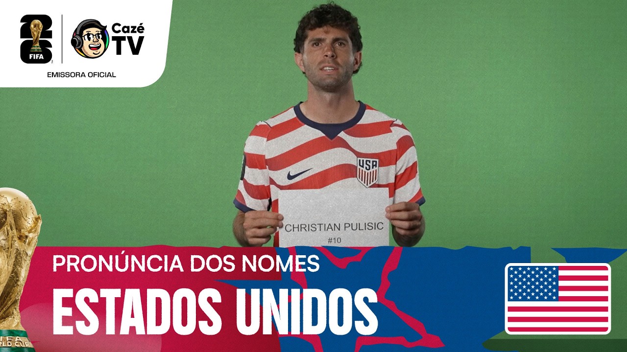 NOME DOS JOGADORES DOS ESTADOS UNIDOS! APRENDA A FALAR CORRETAMENTE | COPA DO MUNDO FIFA™ 2026