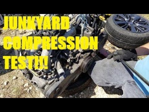 Junkyard compression test!  Check engines without a battery, with simple hand tools!