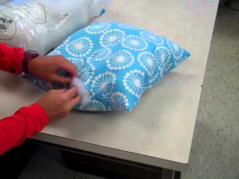 YouTube video about: How much polyfill for 20x20 pillow?