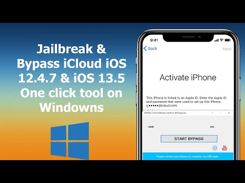 [Windowns] Jailbreak & Bypass iCloud iOS 12.4.7 & iOS 13.5.1 one click tool