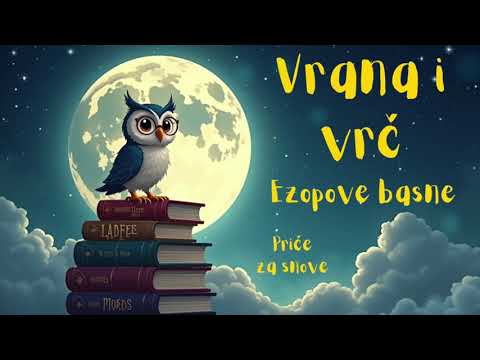 Vrana i vrč | Ezopova basna | Kratka priča za djecu