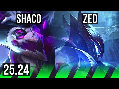 SHACO vs ZED (JGL) | Good KDA: 17/1/8 | EUW Master | 25.24