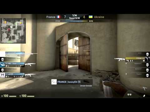 CS GO de dust2 POV kennyS 26 16 vs Ukraine @ European Championship 2013 October 18, 2013