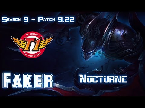 SKT T1 Faker NOCTURNE vs RYZE Mid - Patch 9.22 KR Ranked