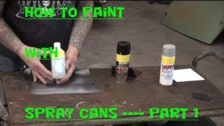 HOW TO Spray Can Paint-Tech Tips And Tricks-Part 1