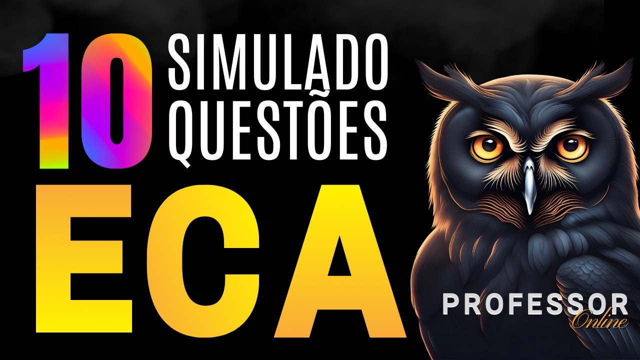ECA ATUALIZADO 🔴 Questões do ECA para Concurso de Professor