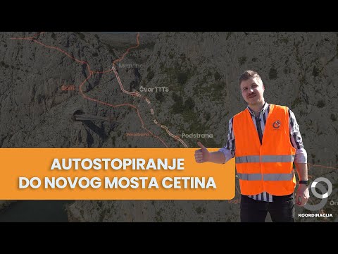 Autostopiranje do novog mosta Cetina