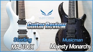 Video thumbnail for [Guitar Review] Sterling John Petrucci MAJ100X & Musicman John Petrucci Majesty Monarchy Model by Music Force Official