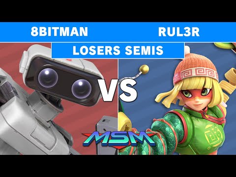 MSM Online 17 - 8bitman (ROB) Vs Rul3r (Min Min) Losers Semis - Smash Ultimate