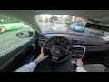 POV Commuting Through Intense Traffic In Suceava With VW Passat B7 2 0tdi