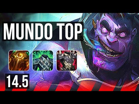 MUNDO vs VAYNE (TOP) | 800+ games, 6/2/5, Rank 10 Mundo | KR Grandmaster | 14.5