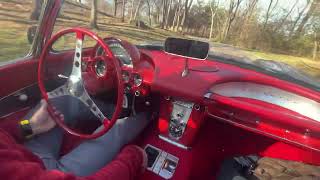 Fuel-Injected 1959 Chevrolet Corvette 4-Speed Driving POV Part 1
