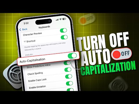 How To Turn On/Off Auto Capitalization on iPhone | Keyboard Tricks and Shortcuts on iPhone