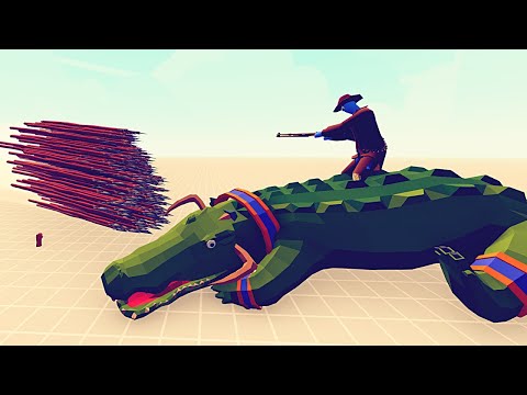 GIANT CROCODILE vs EVERY GODS - Totally Accurate Battle Simulator TABS