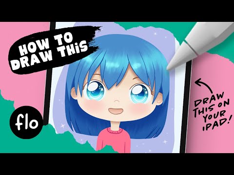 You Can Draw This GIRL in PROCREATE - plus FREE Procreate brush