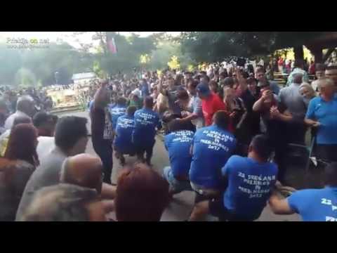 Vlečenje vrvi čez reko Muro