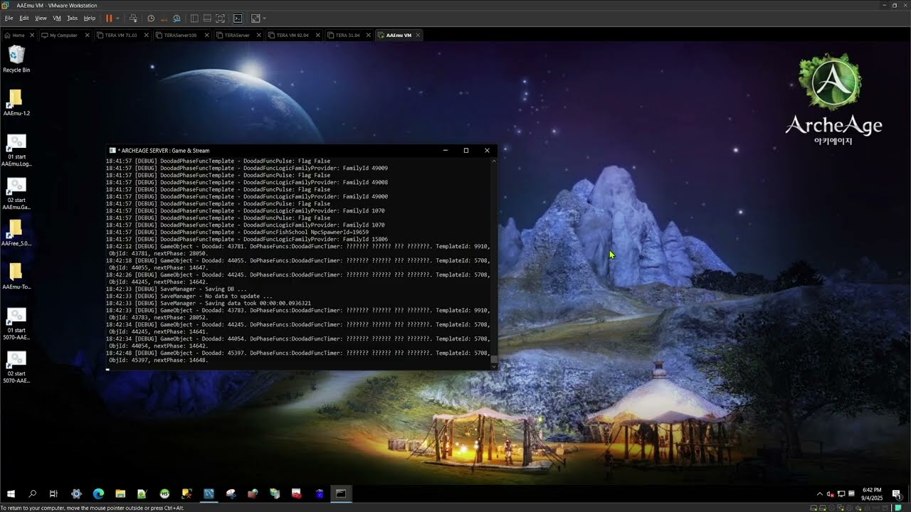 AAEmu Emulator (5.0.7.0 Server Boot) 2025.9.2 Build