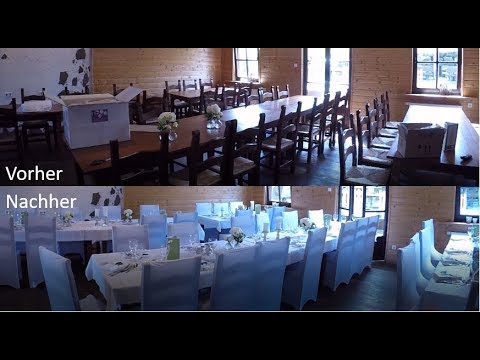 Hochzeitsvorbereitungen Timelaps