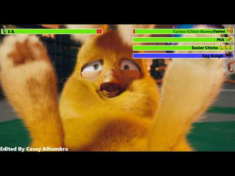 Hop (2011) Final Battle with healthbars