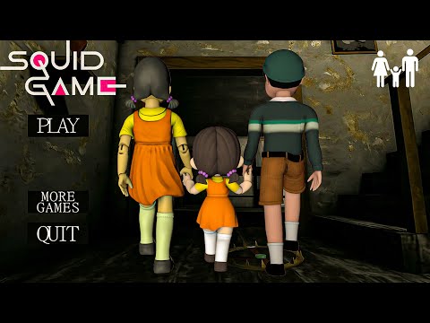 Playing as SQUID DOLL vs BALLERINA CAPPUCCINA vs TUNG TUNG SAHUR vs Team FAMILY in Granny House