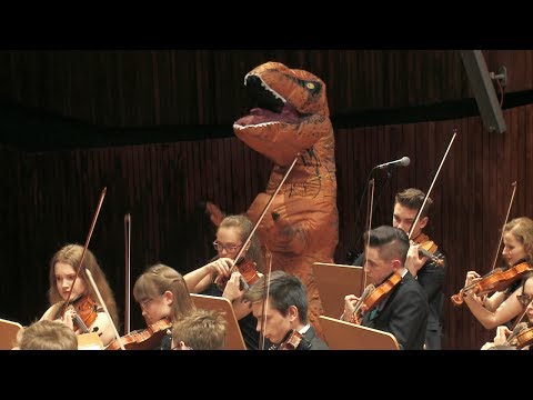 T-rex in Jurassic Park Theme by John Williams, Zebrowski Music School Orchestra