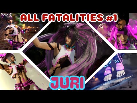 All Fatalities #1 Performed on Juri Mod - Mortal Kombat 1
