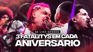 3 FATALITYS EM CADA ANIVERSÁRIO da BDA