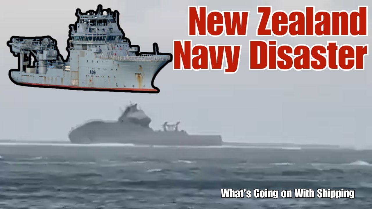 The Royal New Zealand Navy's HMNZS Manawanui, Grounded, Then Sank Off the Coast of Samoa