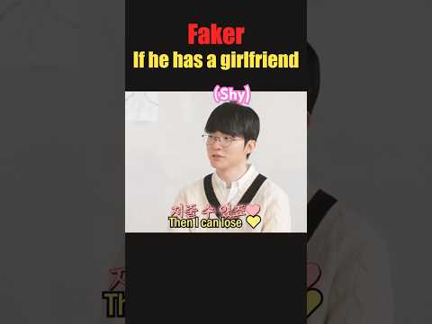 T1 Faker says he would willingly lose to his Girlfriend ❤️