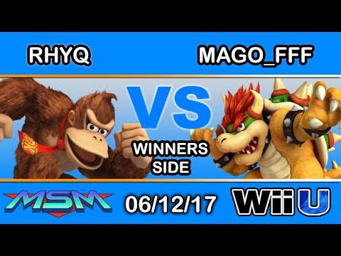 MSM 100 - Rhyq (Donkey Kong) Vs. NSD | Mago_FFF (Bowser) Winners Side - Smash Wii U