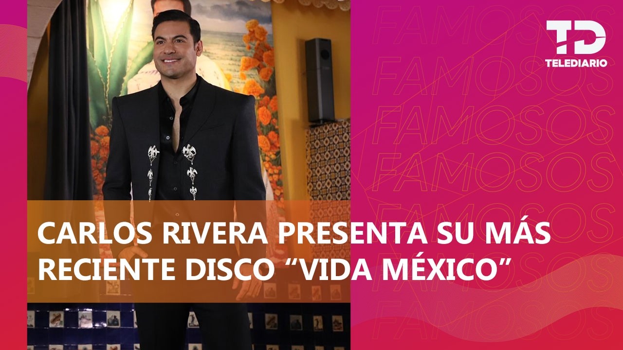 Carlos Rivera estrena '¡Vida México!': Todo sobre su nuevo disco de mariachi y mural en Garibaldi