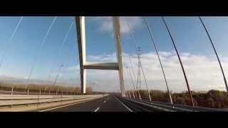 preview picture of video 'Dunaújváros - Pentele híd - 51-es út'
