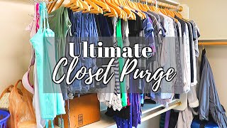 ULTIMATE CLOSET PURGE // SPRING CLEANING // CLEANING MOM