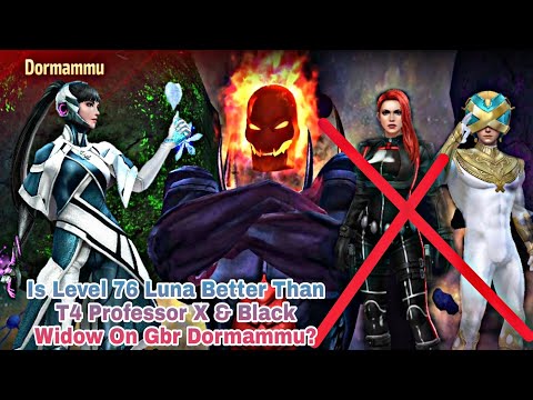 Is Level 76 Luna Better Than T4 Professor X & Black Widow On Gbr Dormammu? - Marvel Future Fight
