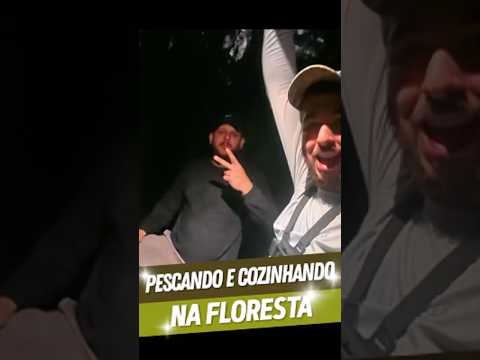 PESCANDO E COZINHANDO NA FLORESTA| Vídeo completo na BIO! #pesca  #floresta  #eua  #florida