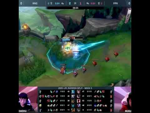 Solokill in the series: Xiaohu vs Nuguri: 3-0 | RNG VS FPX: 1-2 👍 #Shorts