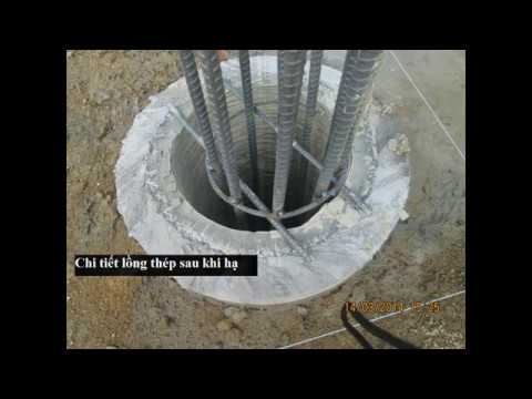 Liên kết cọc ly tâm với đài móng